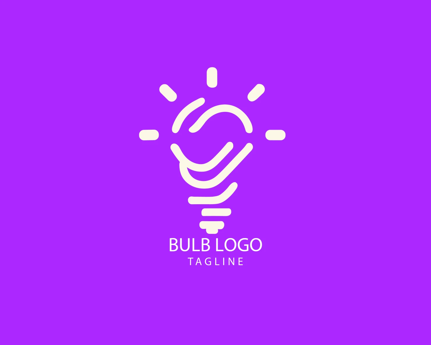 Bulb customizable logo set design #38444