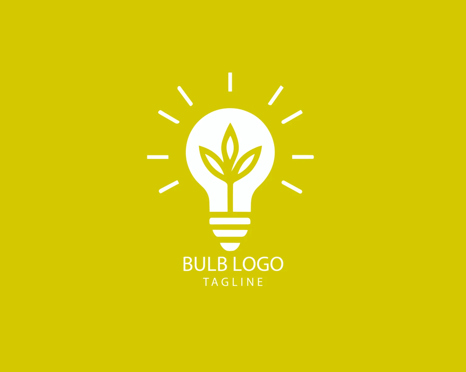 Bulb customizable logo set design #38446