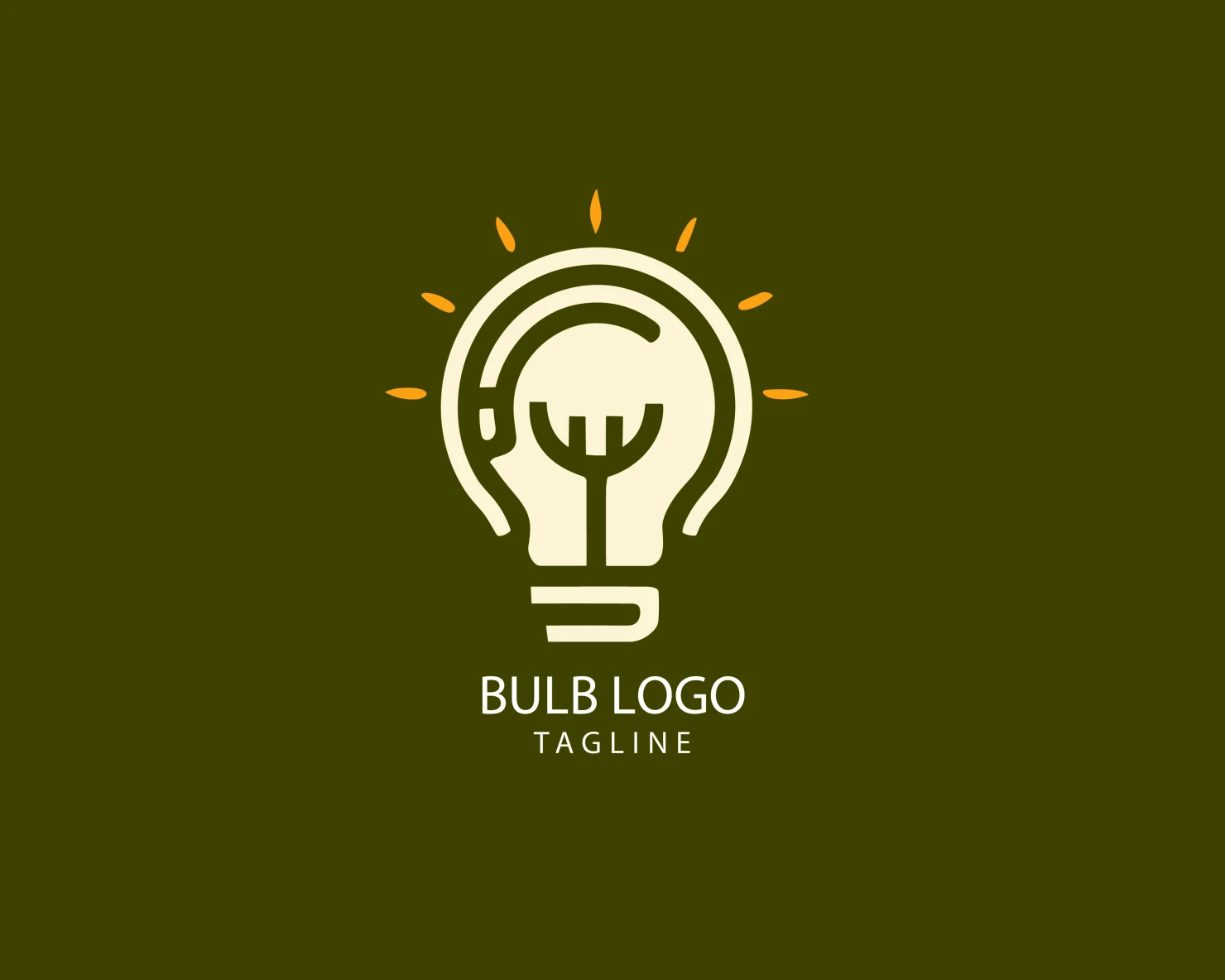 Bulb customizable logo set design #38447