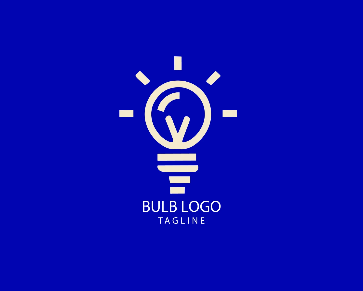 Bulb customizable logo set design #38454