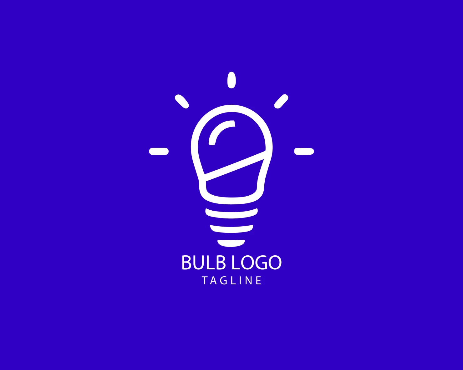 Bulb customizable logo set design #38463