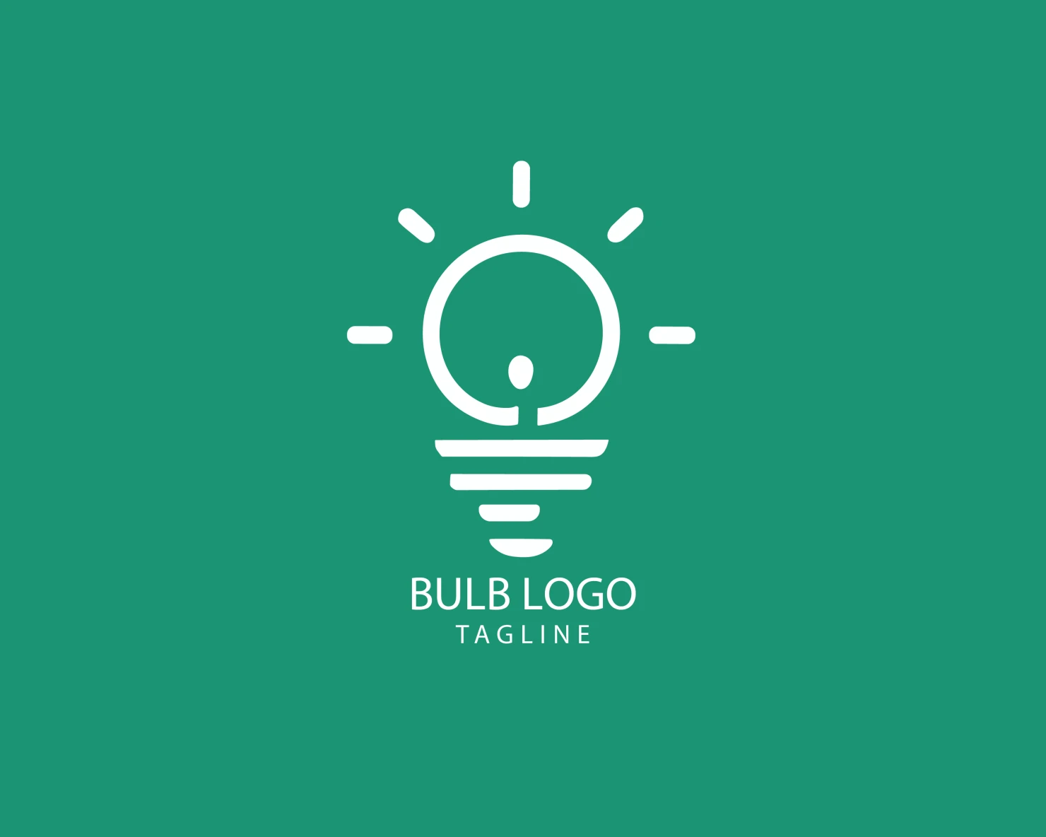 Bulb customizable logo set design #38464