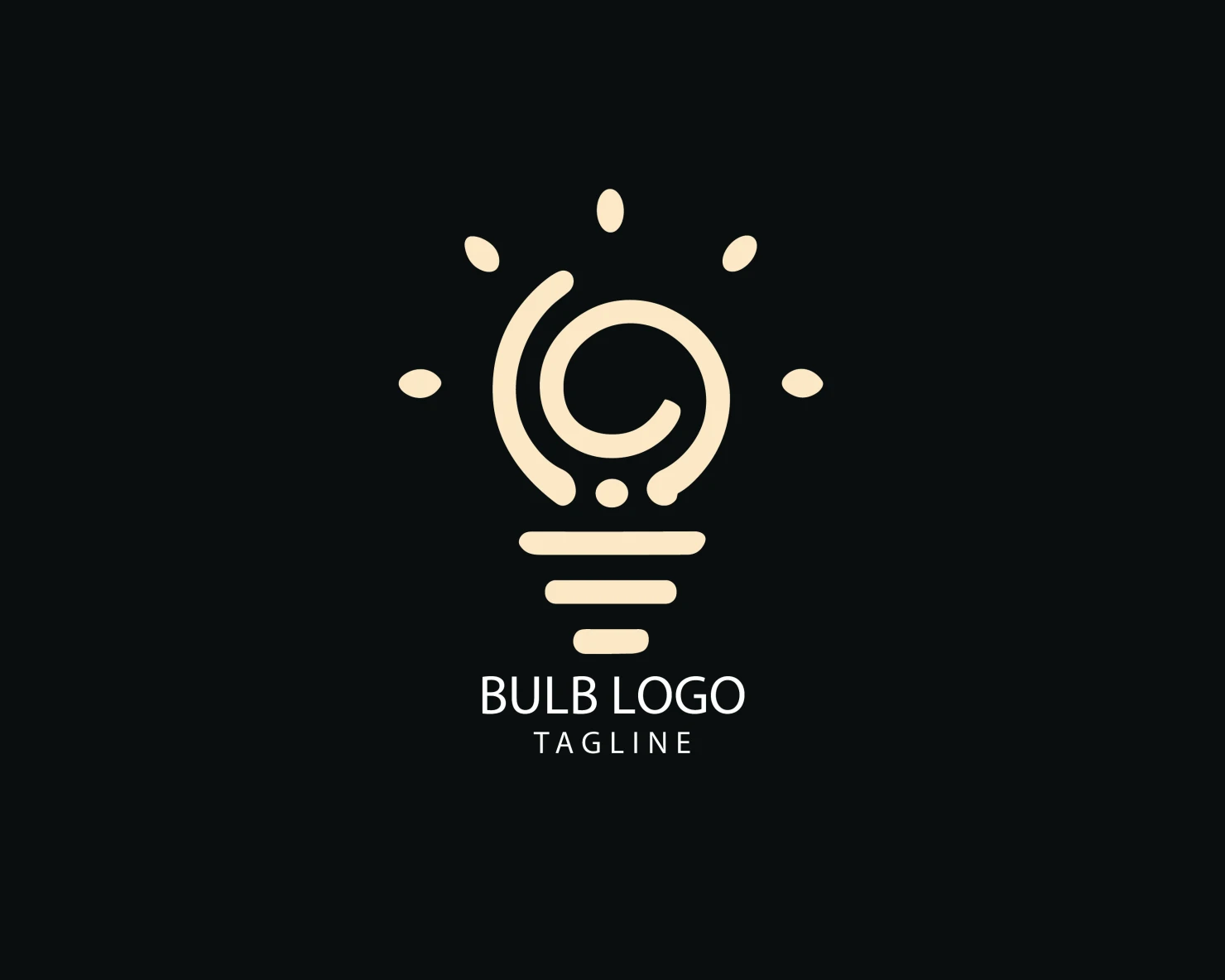 Bulb customizable logo set design #38466