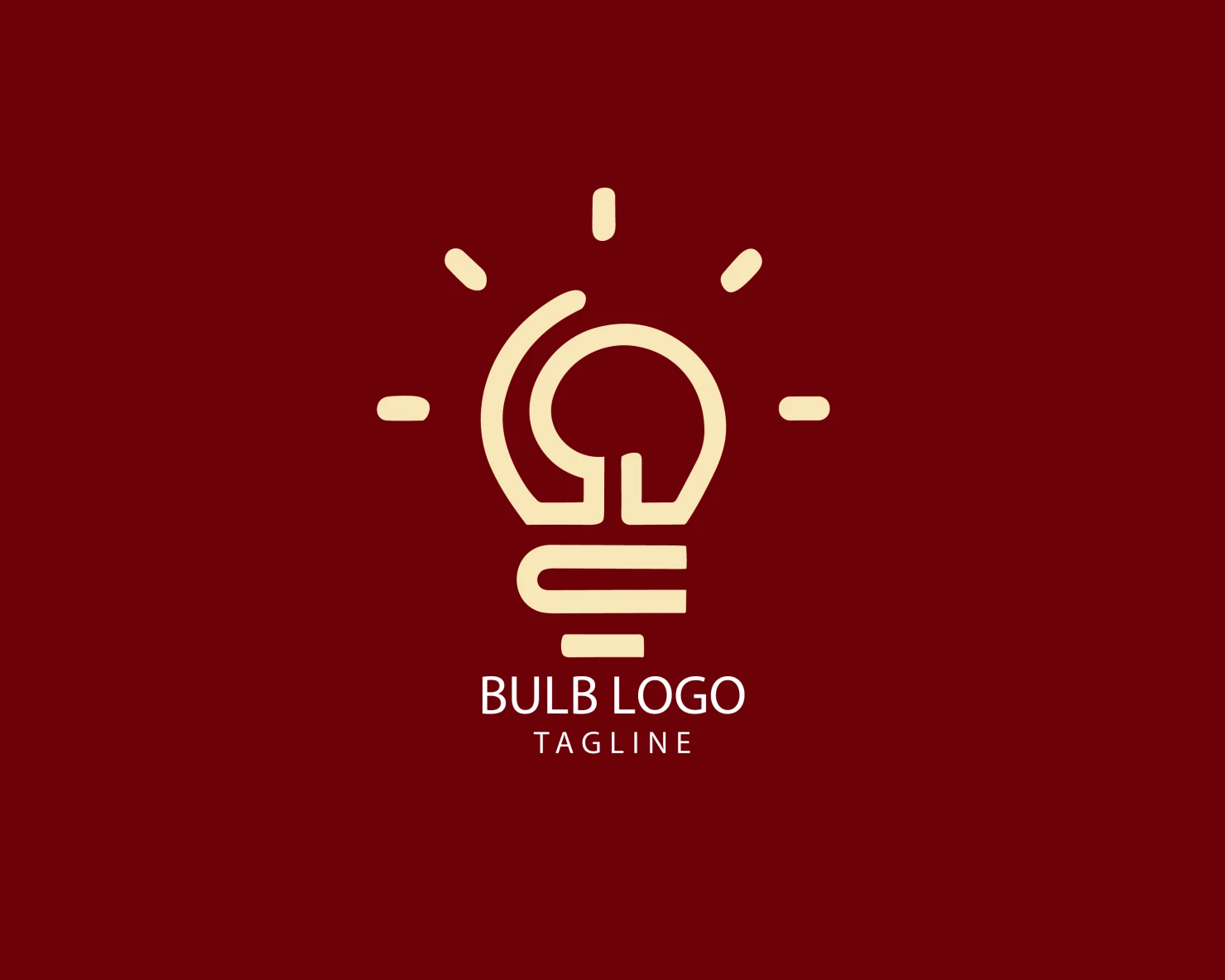 Bulb customizable logo set design #38467