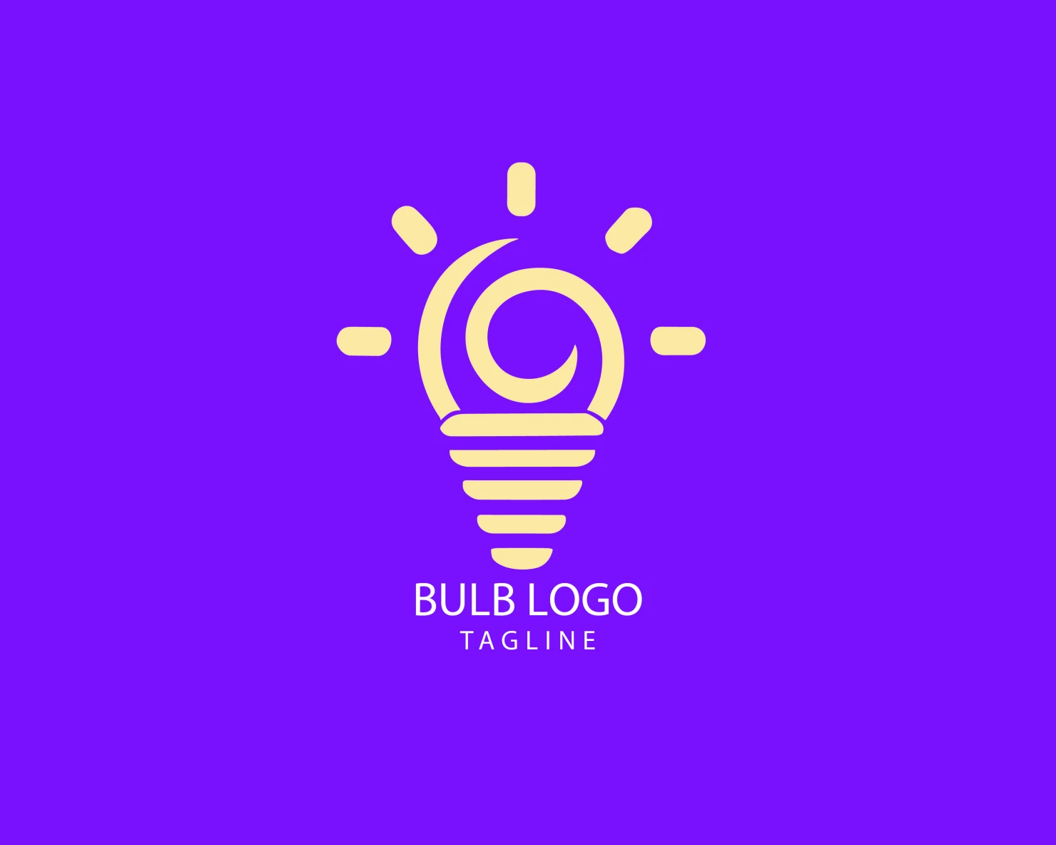 Bulb customizable logo set design #38468
