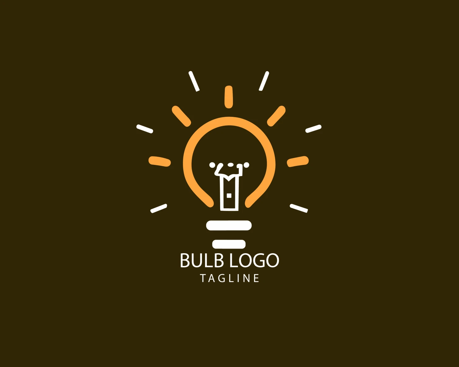 Bulb customizable logo set design #38471