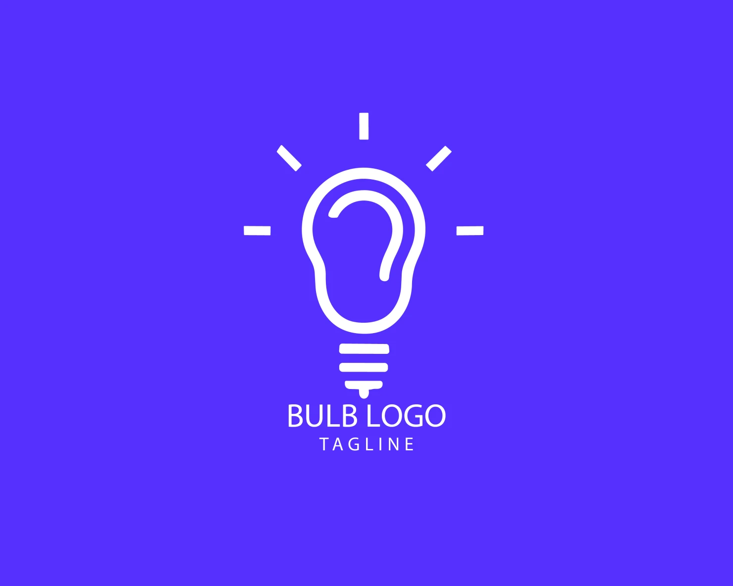 Bulb customizable logo set design #38474