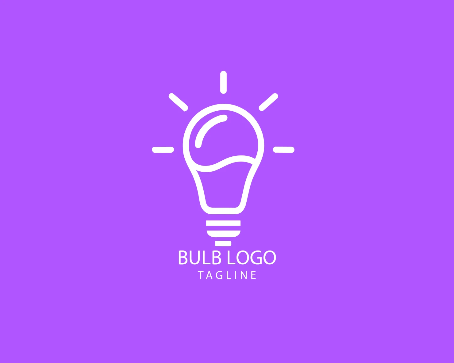 Bulb customizable logo set design #38476