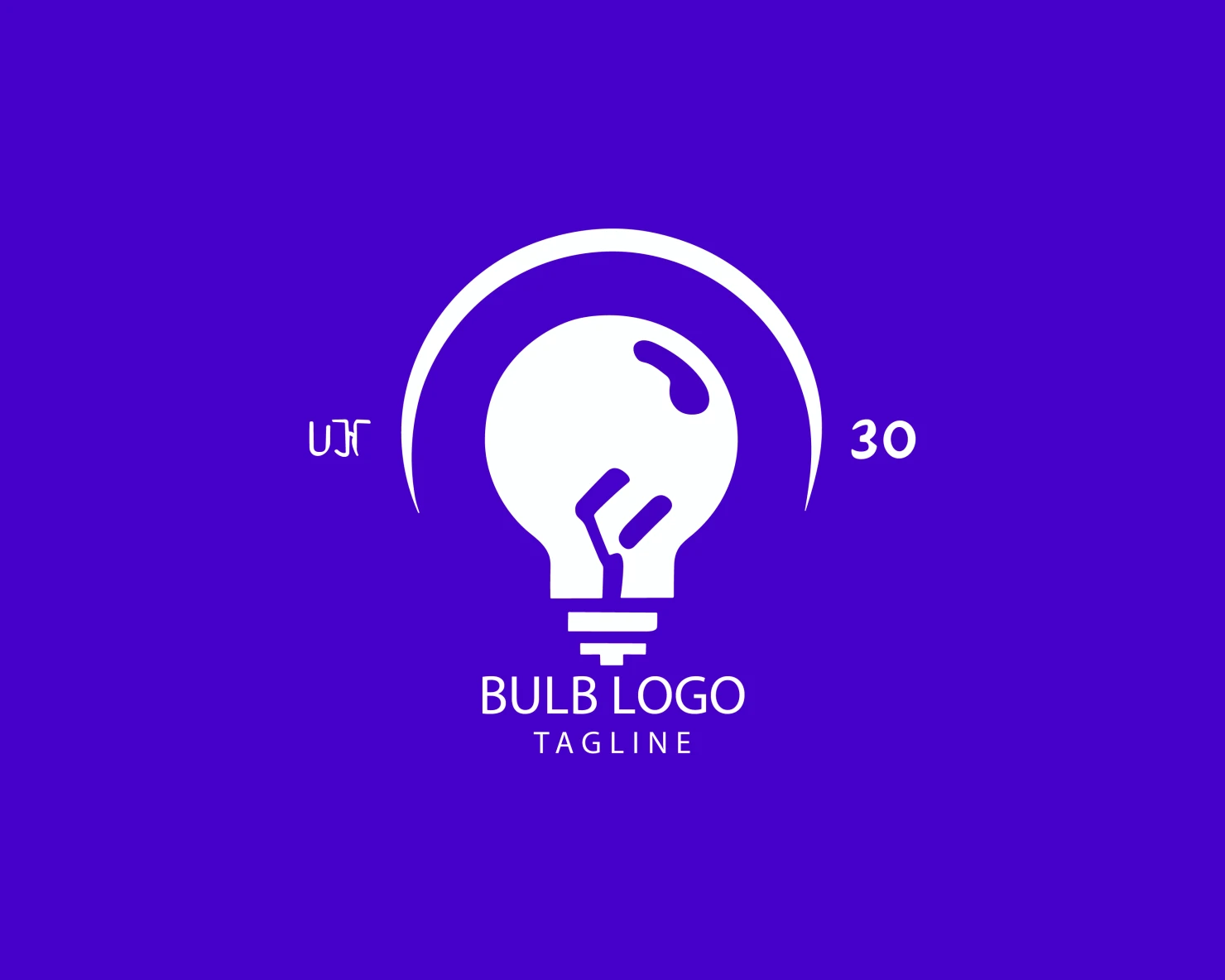 Bulb customizable logo set design #38479