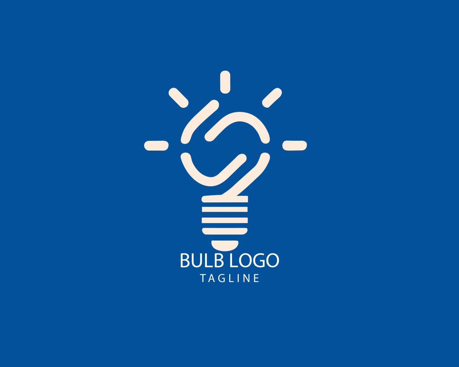 Bulb customizable logo set design #38480