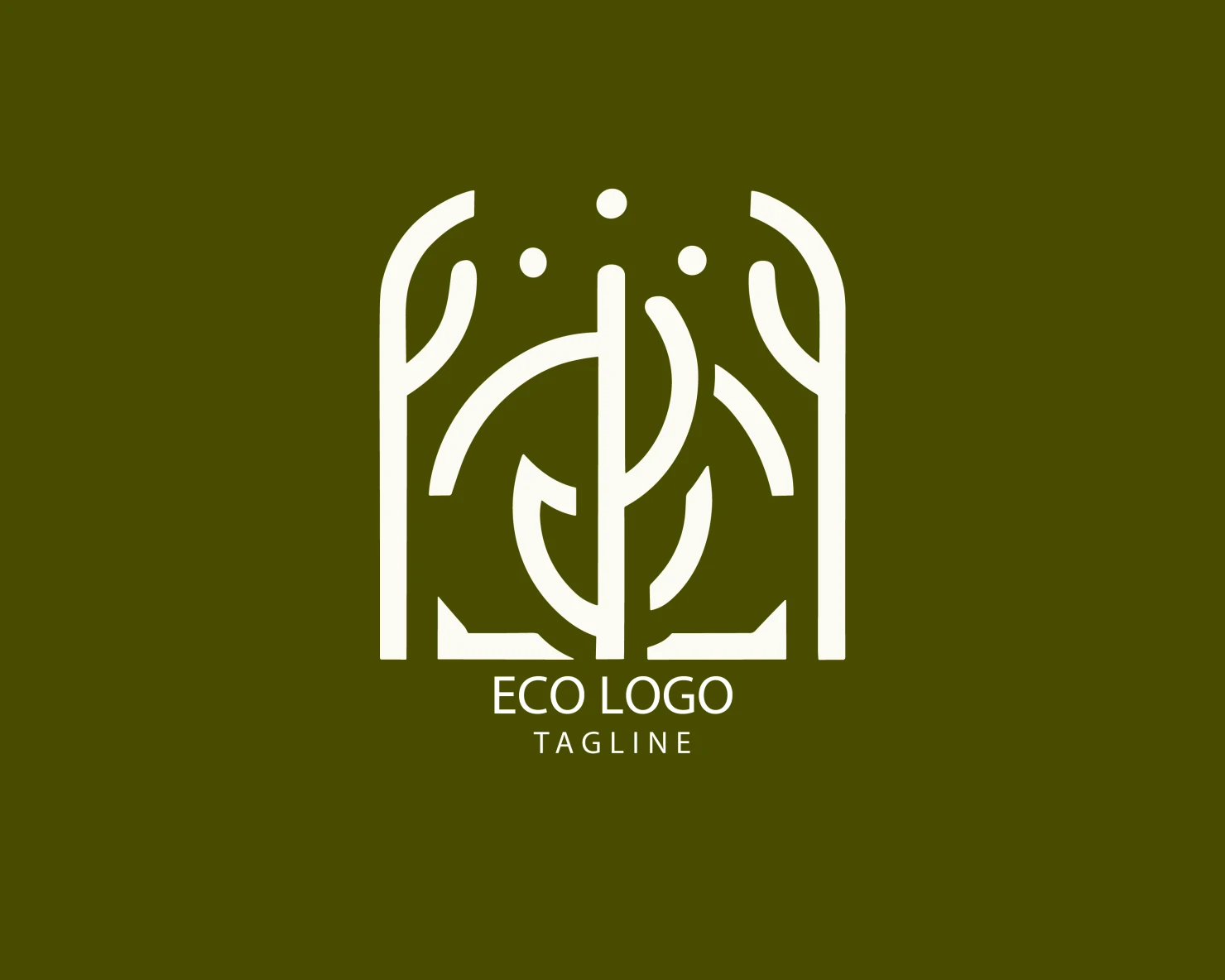 Eco customizable logo set design #38589