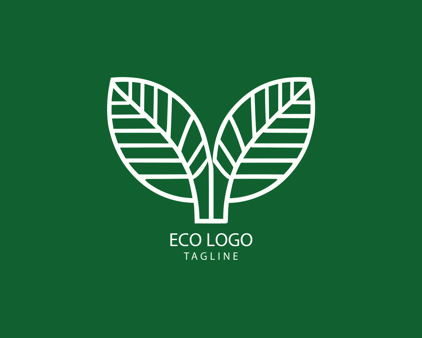 Eco customizable logo set design #38593