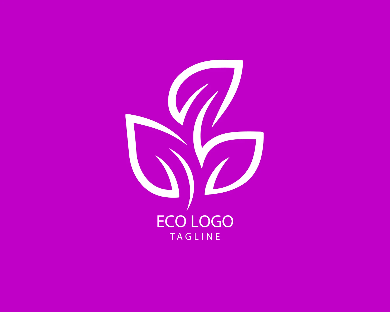 Eco customizable logo set design #38614