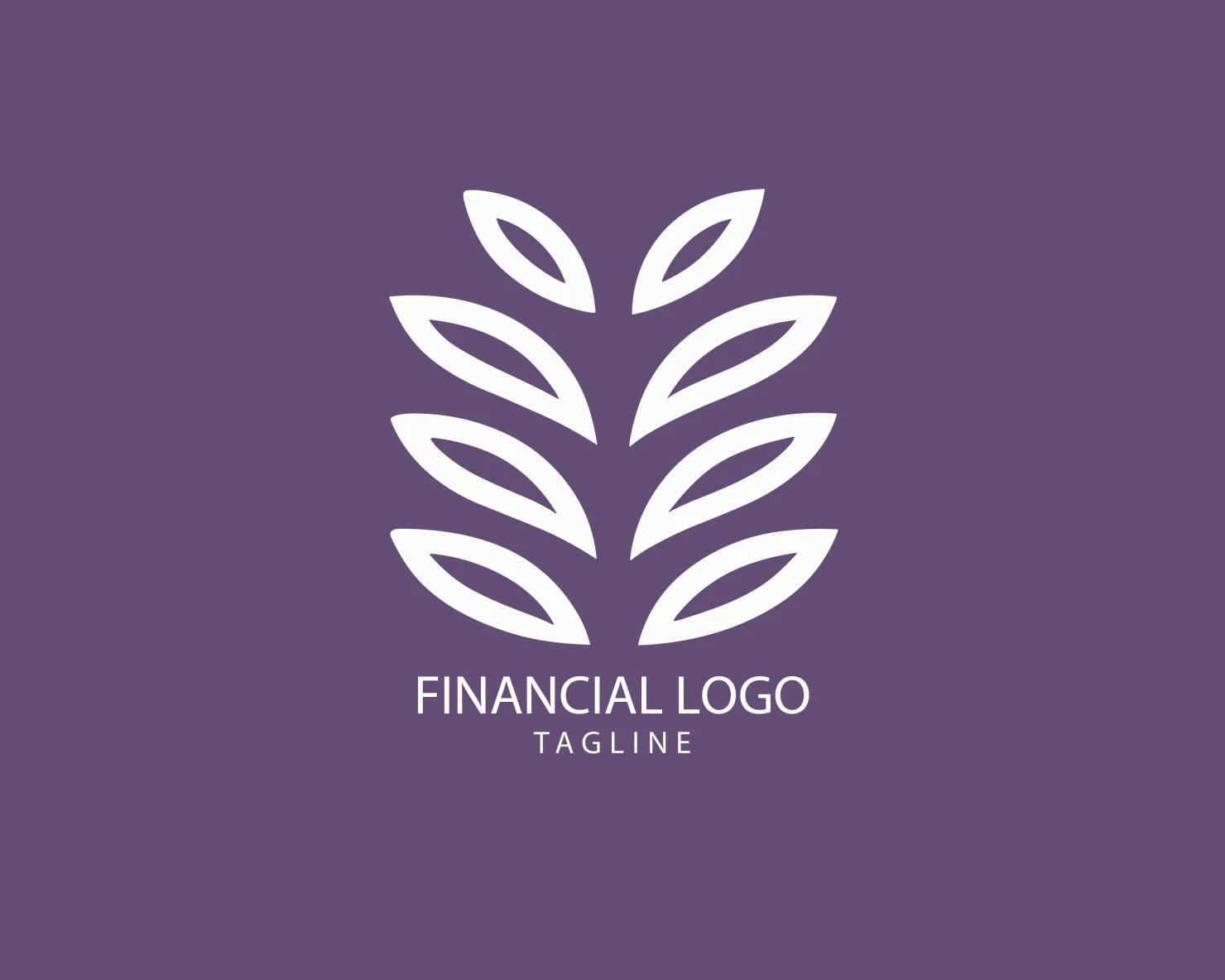 Financial grow customizable logo set design #38618