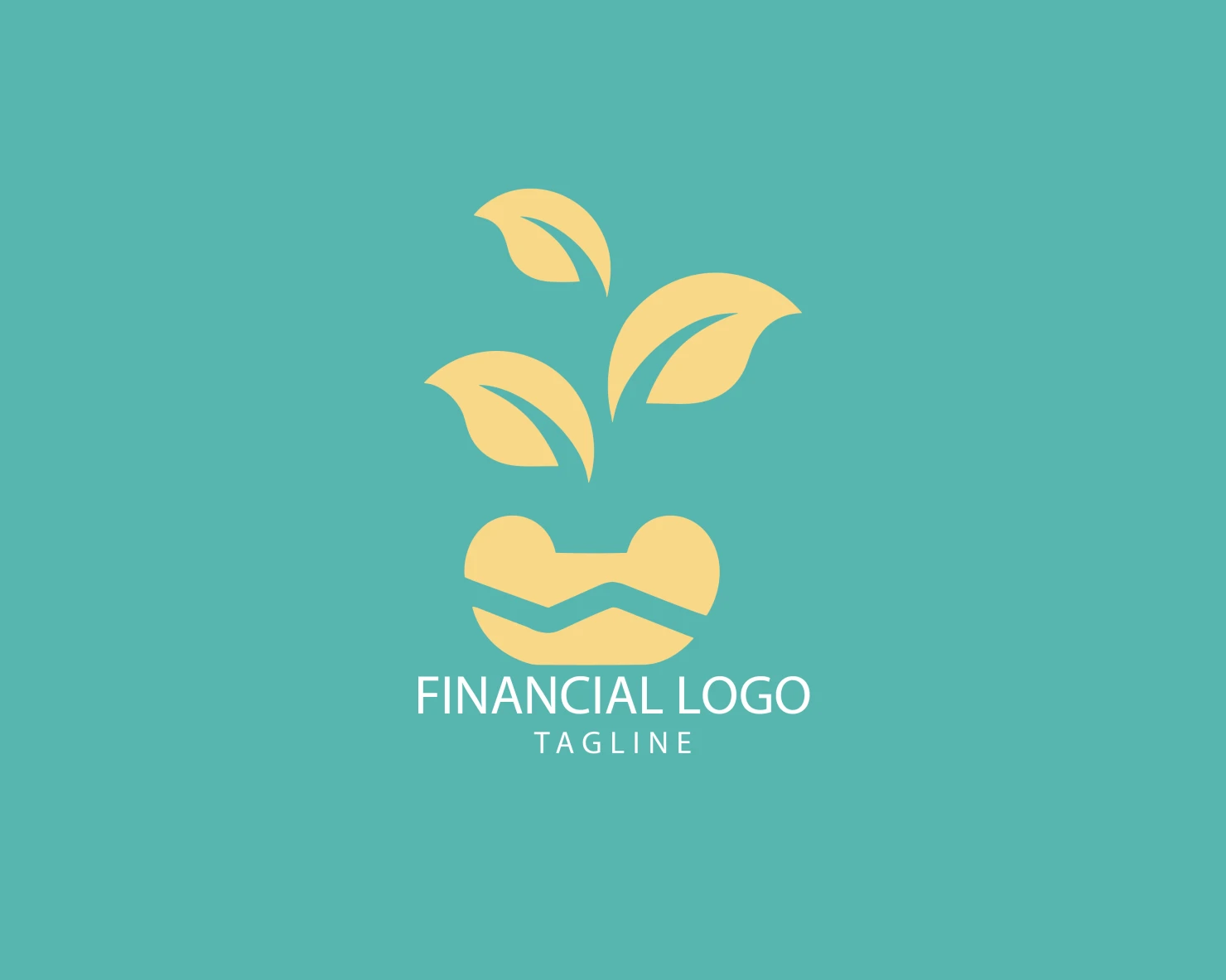 Financial grow customizable logo set design #38619