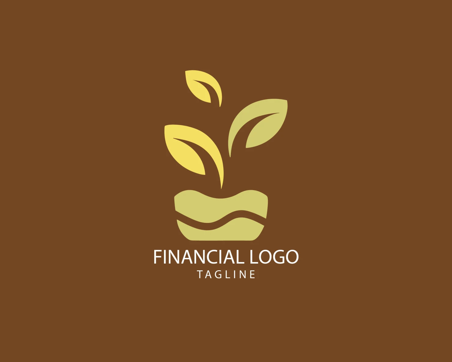 Financial grow customizable logo set design #38620