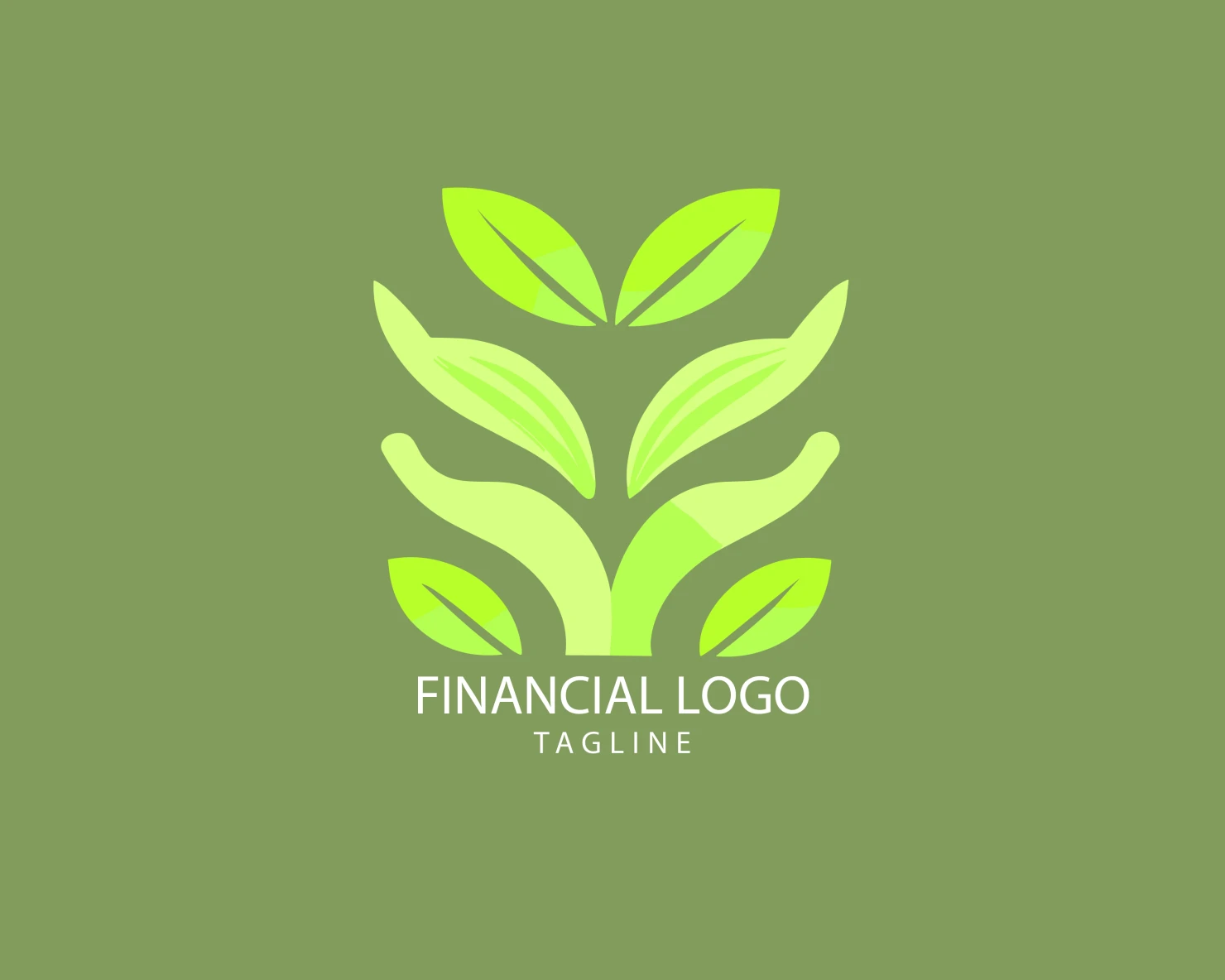 Financial grow customizable logo set design #38621