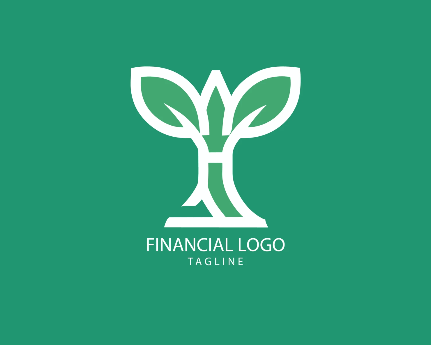 Financial grow customizable logo set design #38622