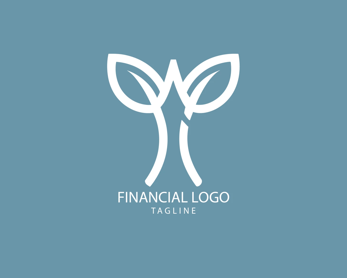 Financial grow customizable logo set design #38623