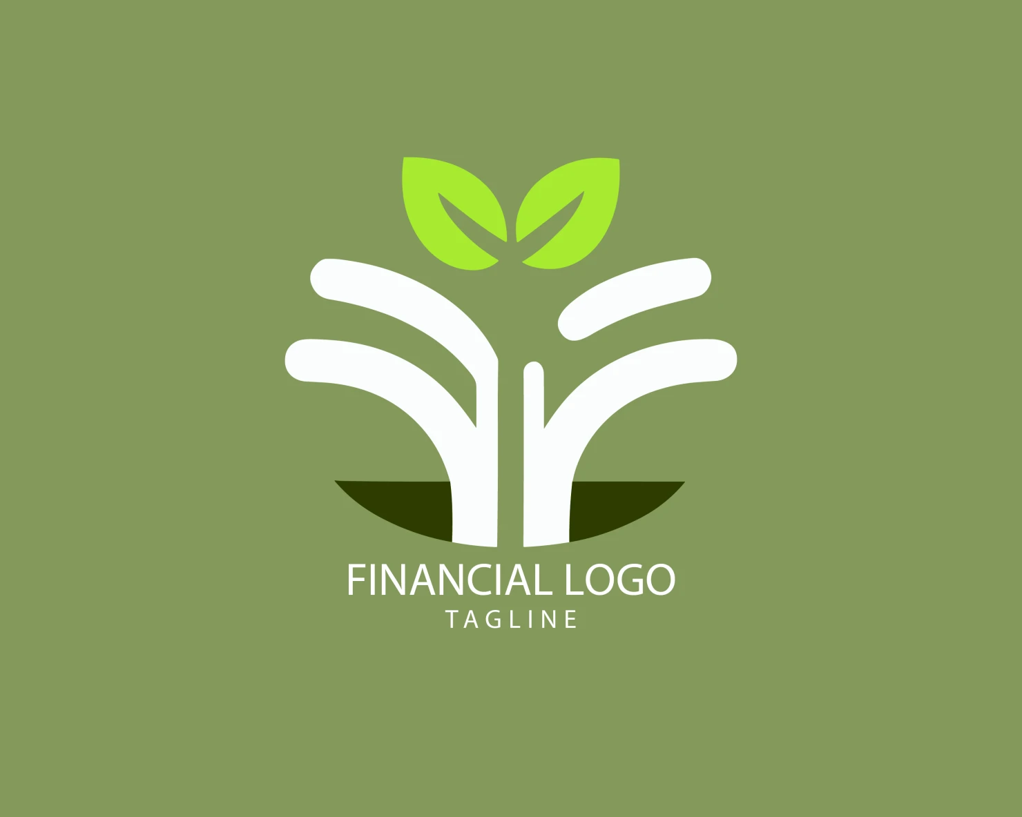 Financial grow customizable logo set design #38628