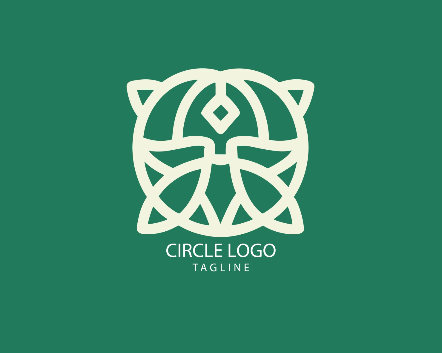 Circle customizable logo set design #38645