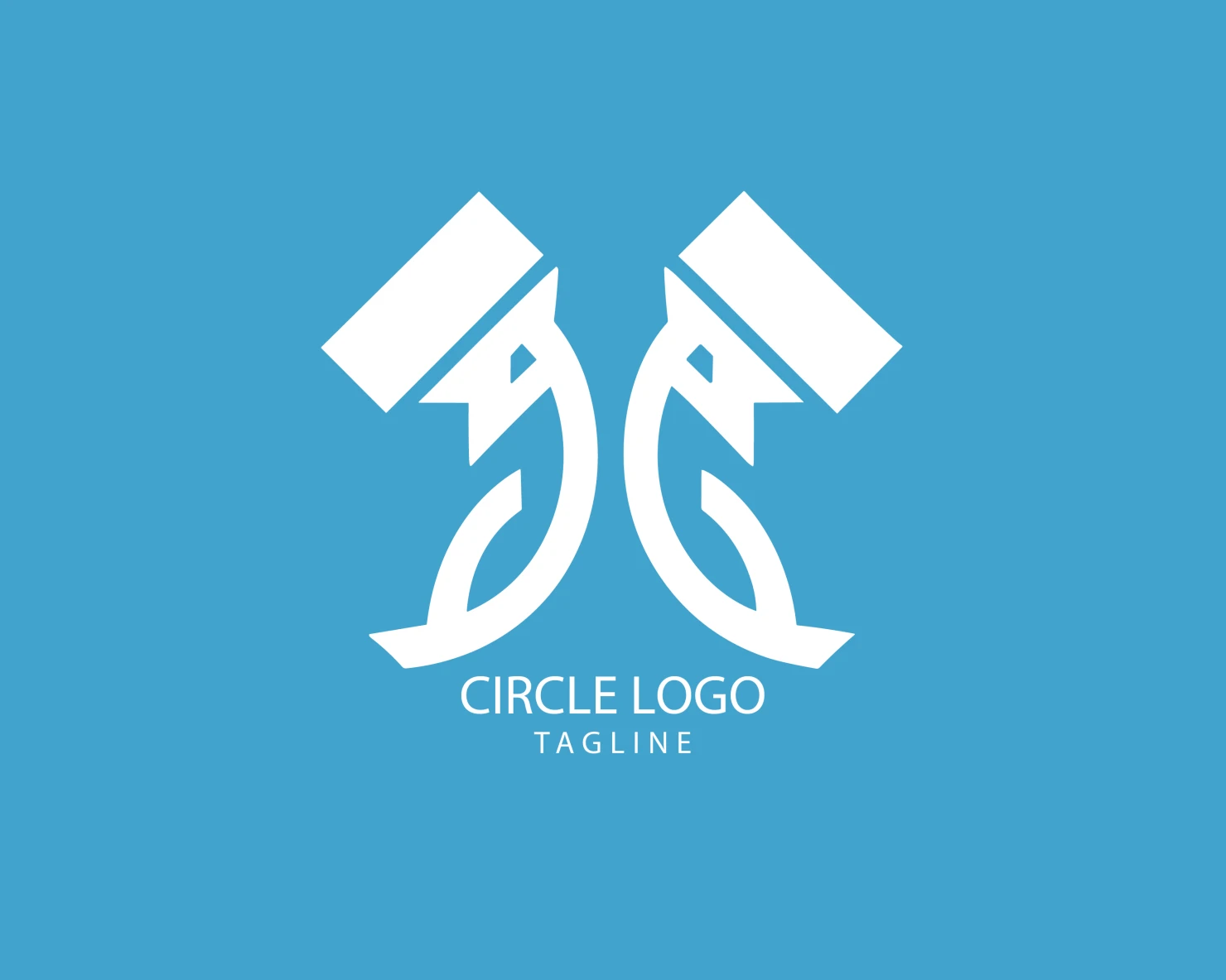Circle customizable logo set design #38650