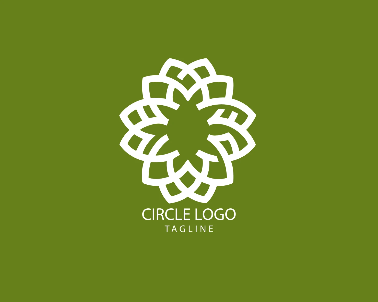 Circle customizable logo set design #38654