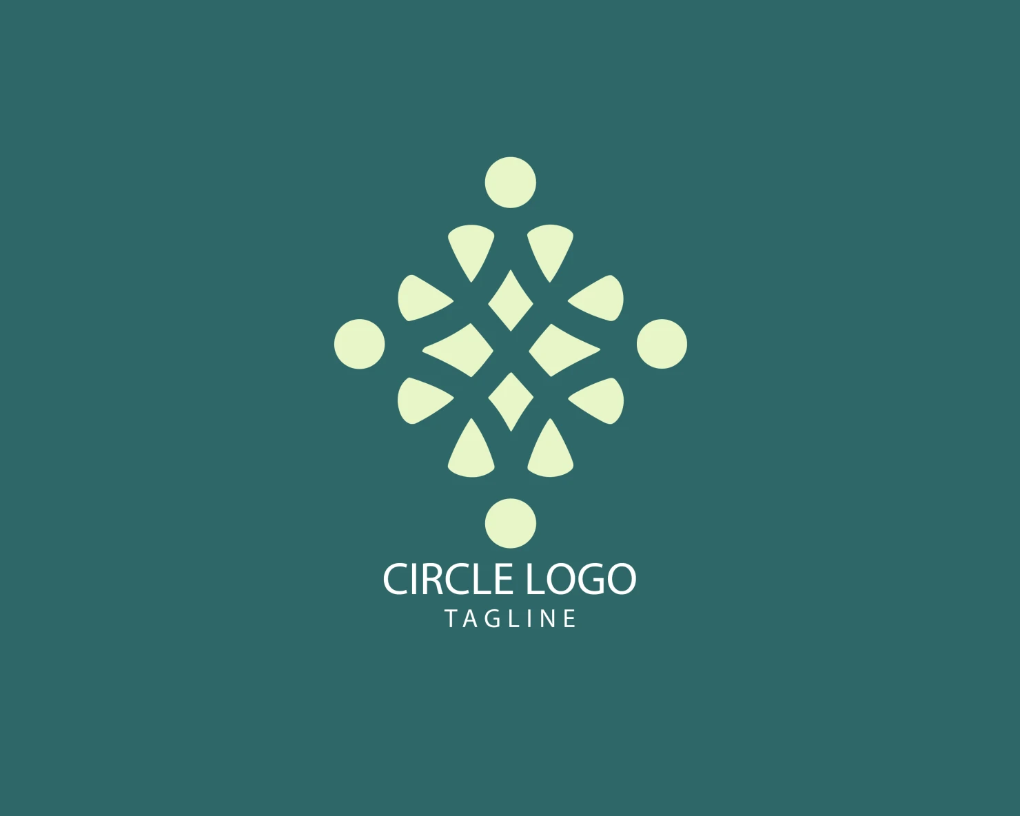 Circle customizable logo set design #38658
