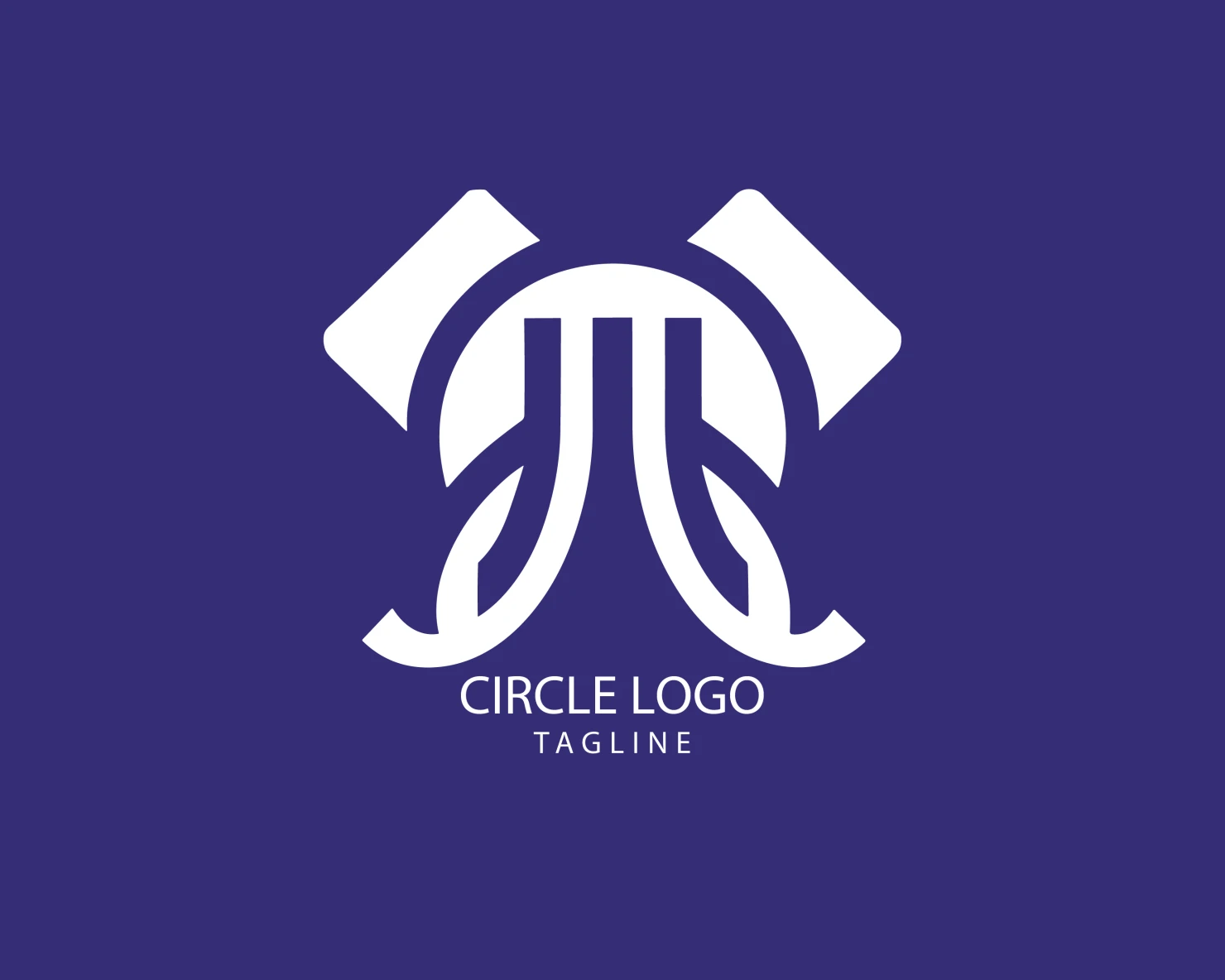 Circle customizable logo set design #38659