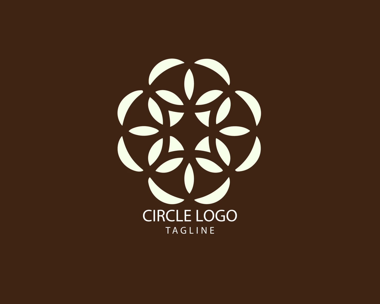 Circle customizable logo set design #38666