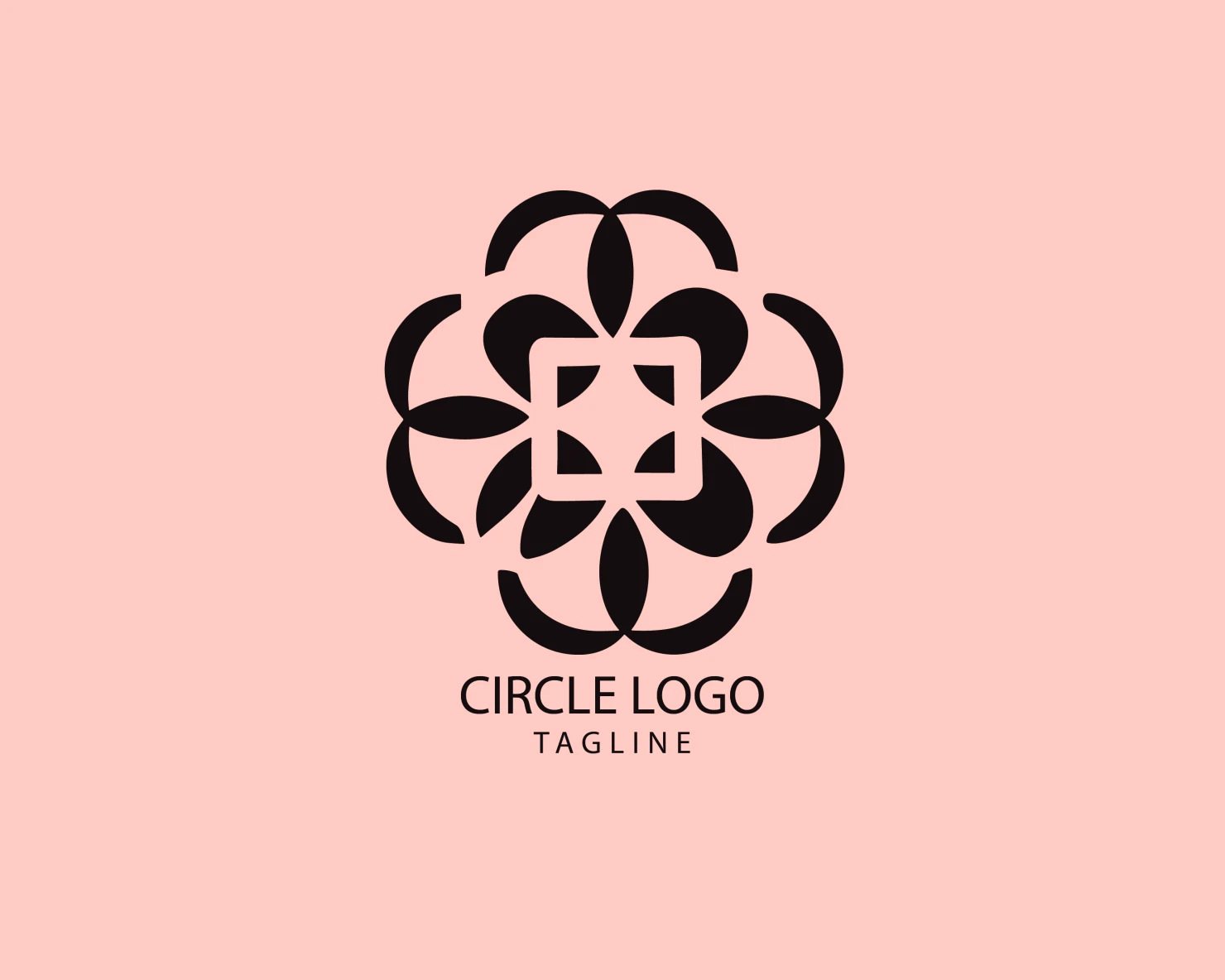 Circle customizable logo set design #38667