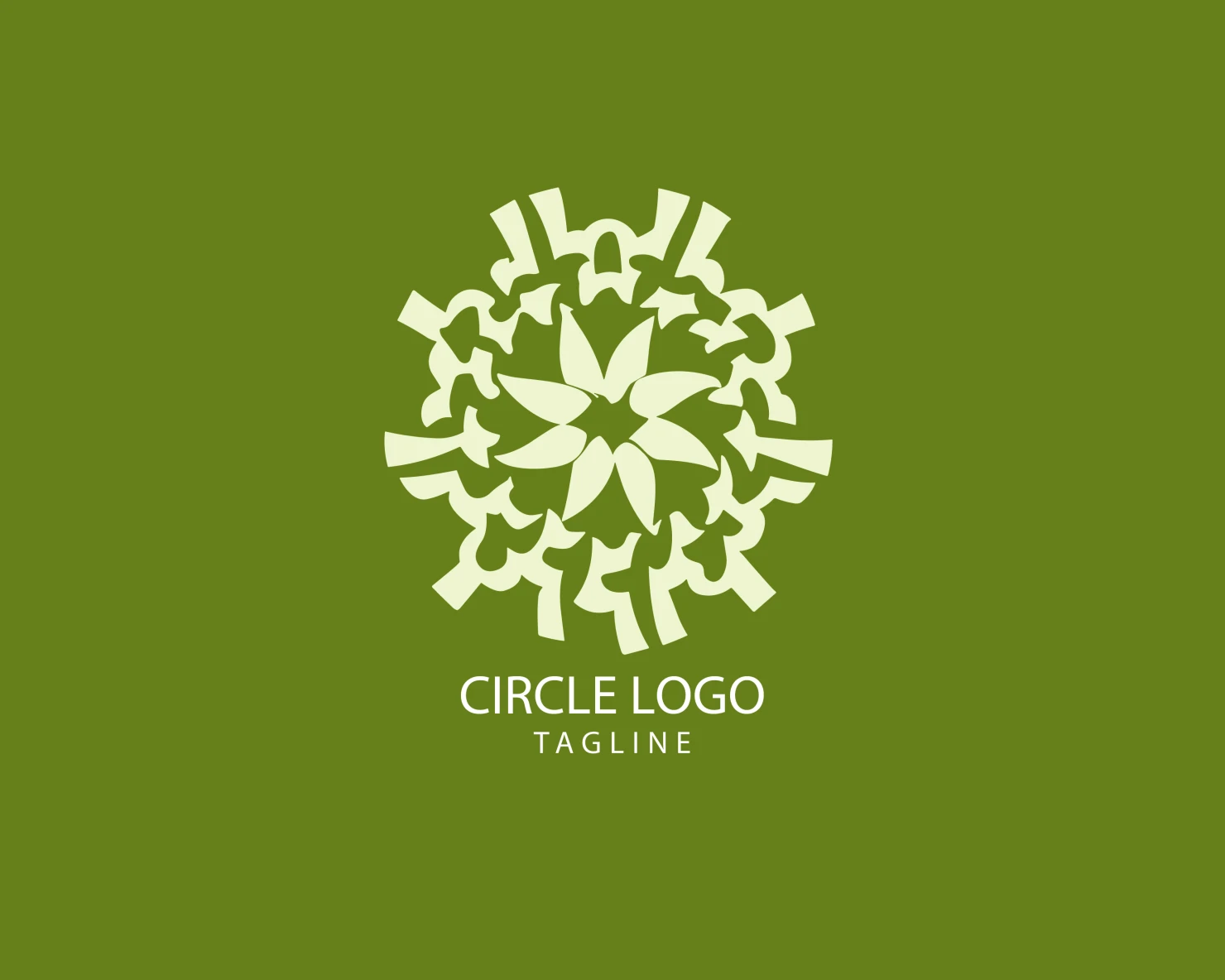 Circle customizable logo set design #38672