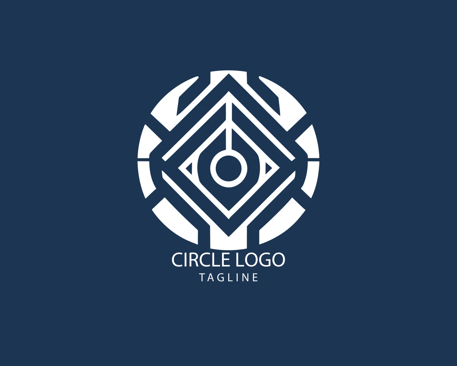 Circle customizable logo set design #38684