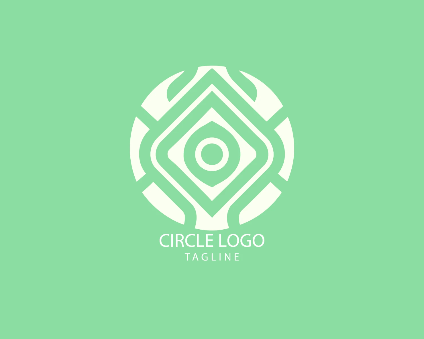Circle customizable logo set design #38686