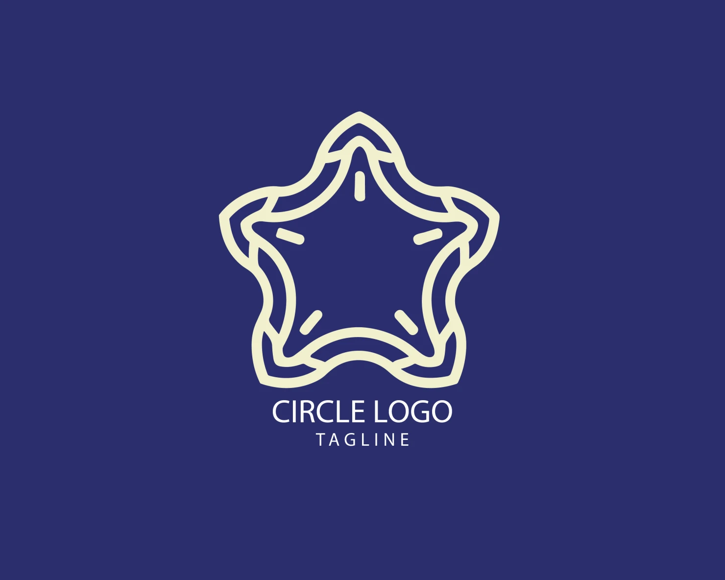 Circle customizable logo set design #38687