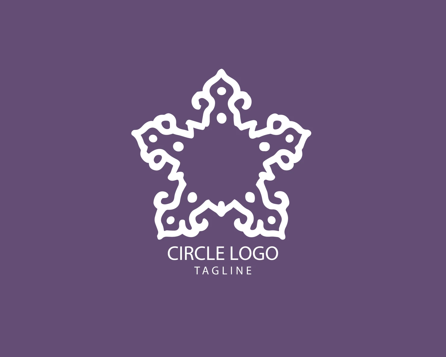 Circle customizable logo set design #38689