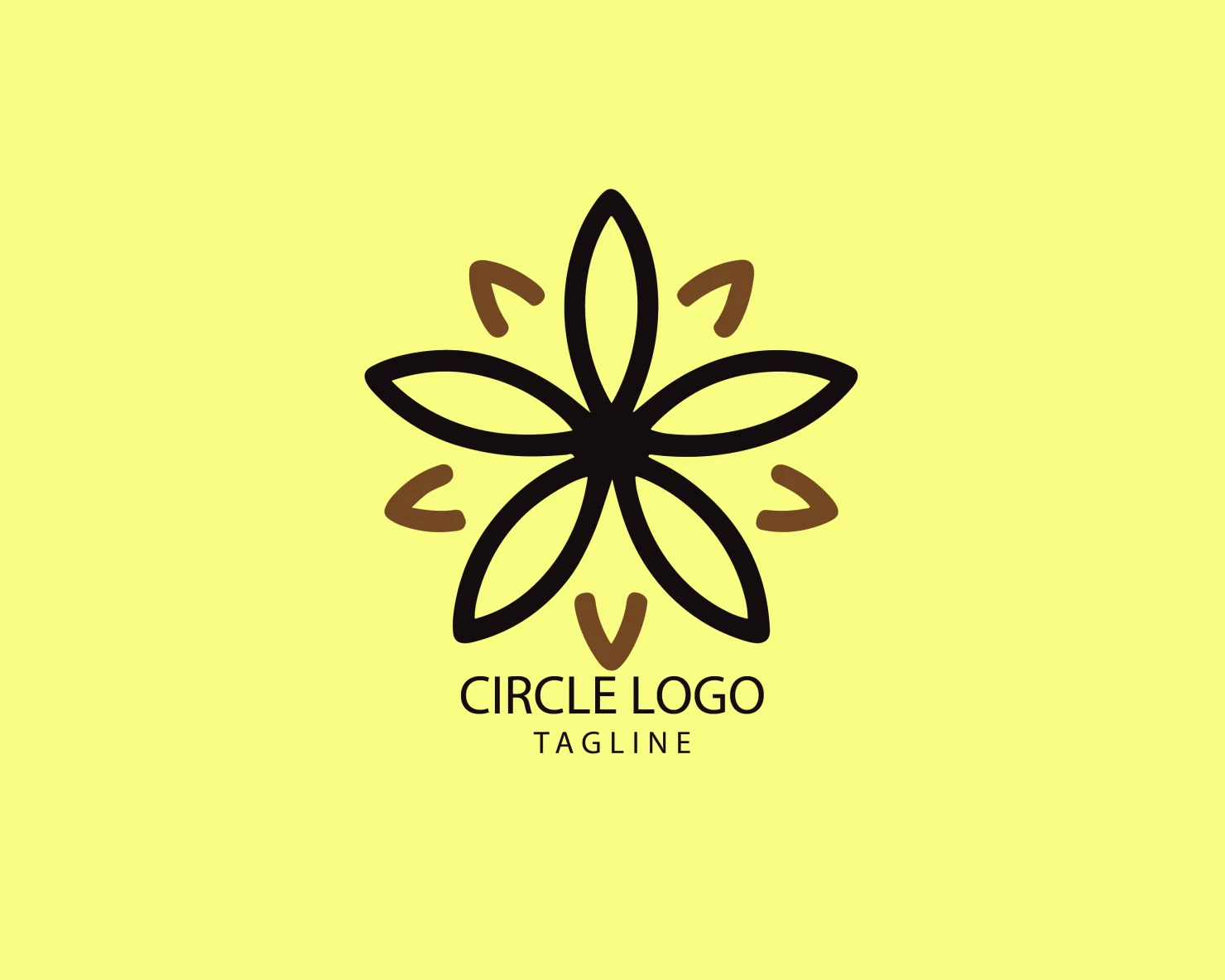Circle customizable logo set design #38690