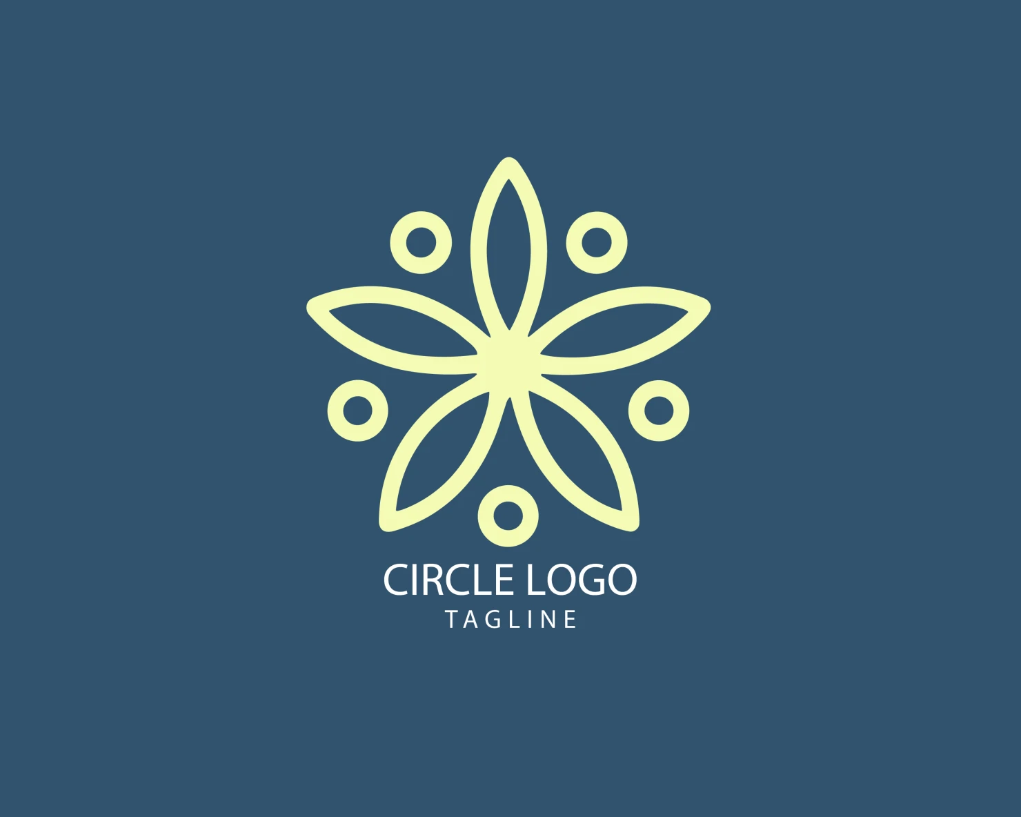 Circle customizable logo set design #38691