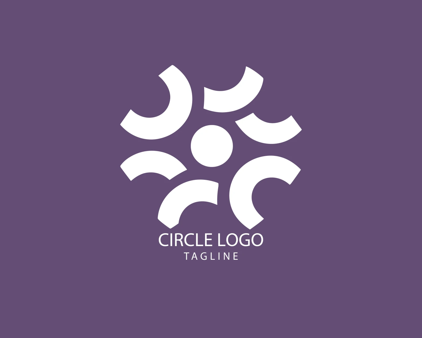 Circle customizable logo set design #38696