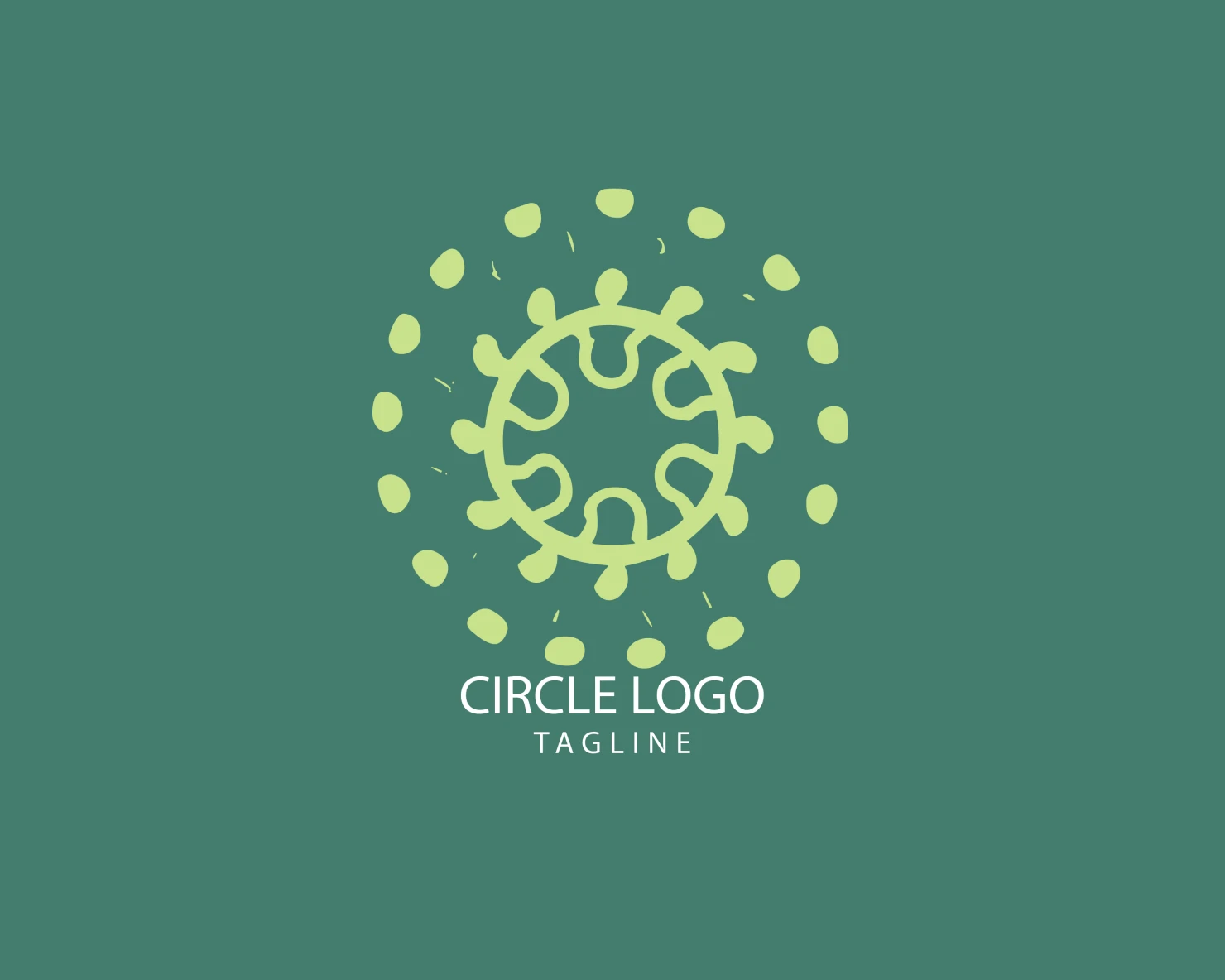 Circle customizable logo set design #38699