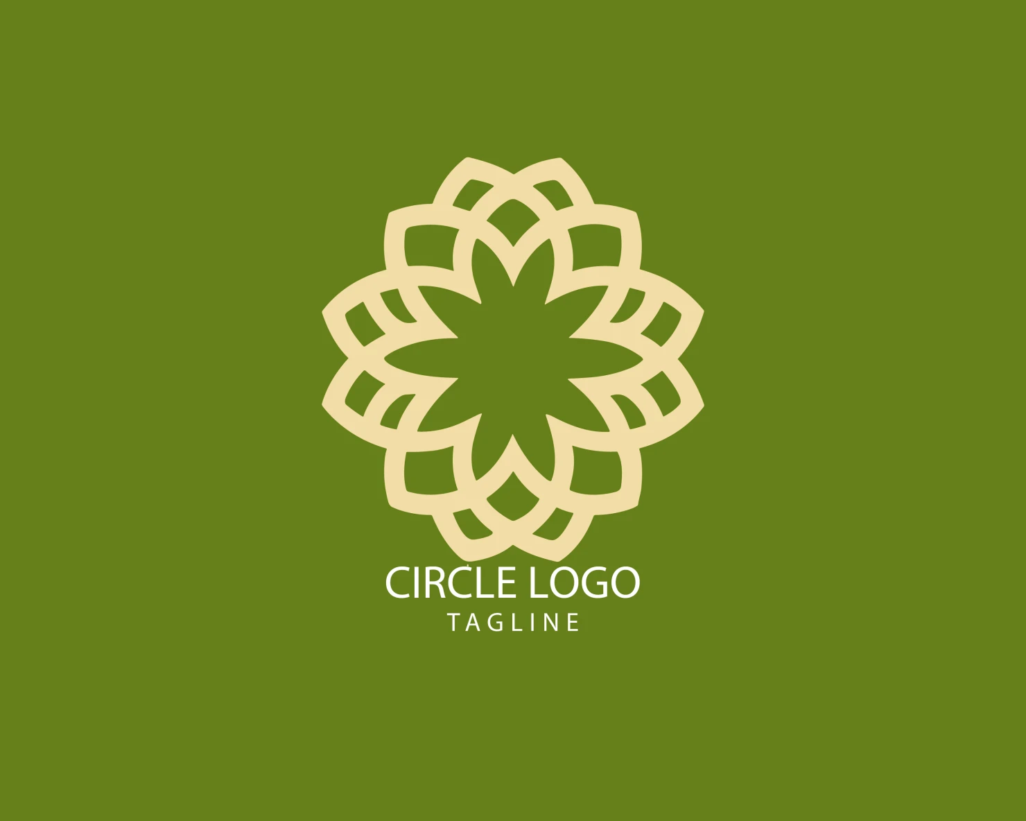 Circle customizable logo set design #38713