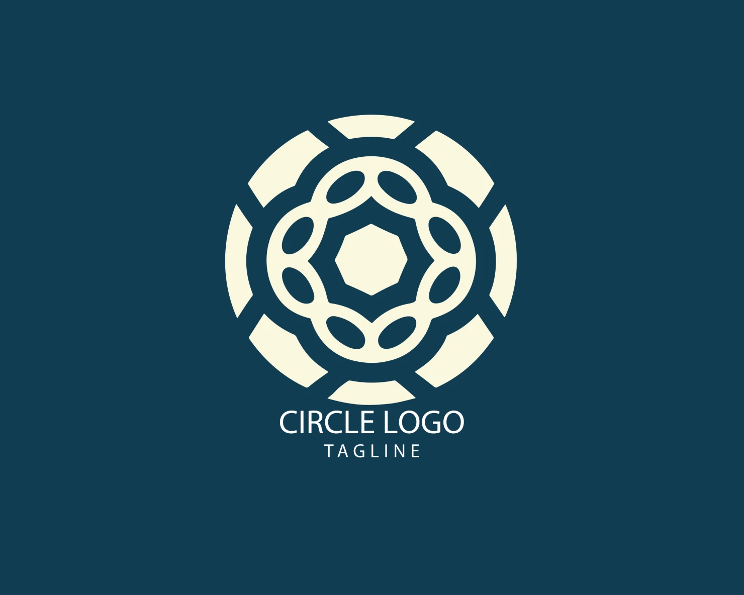 Circle customizable logo set design #38721