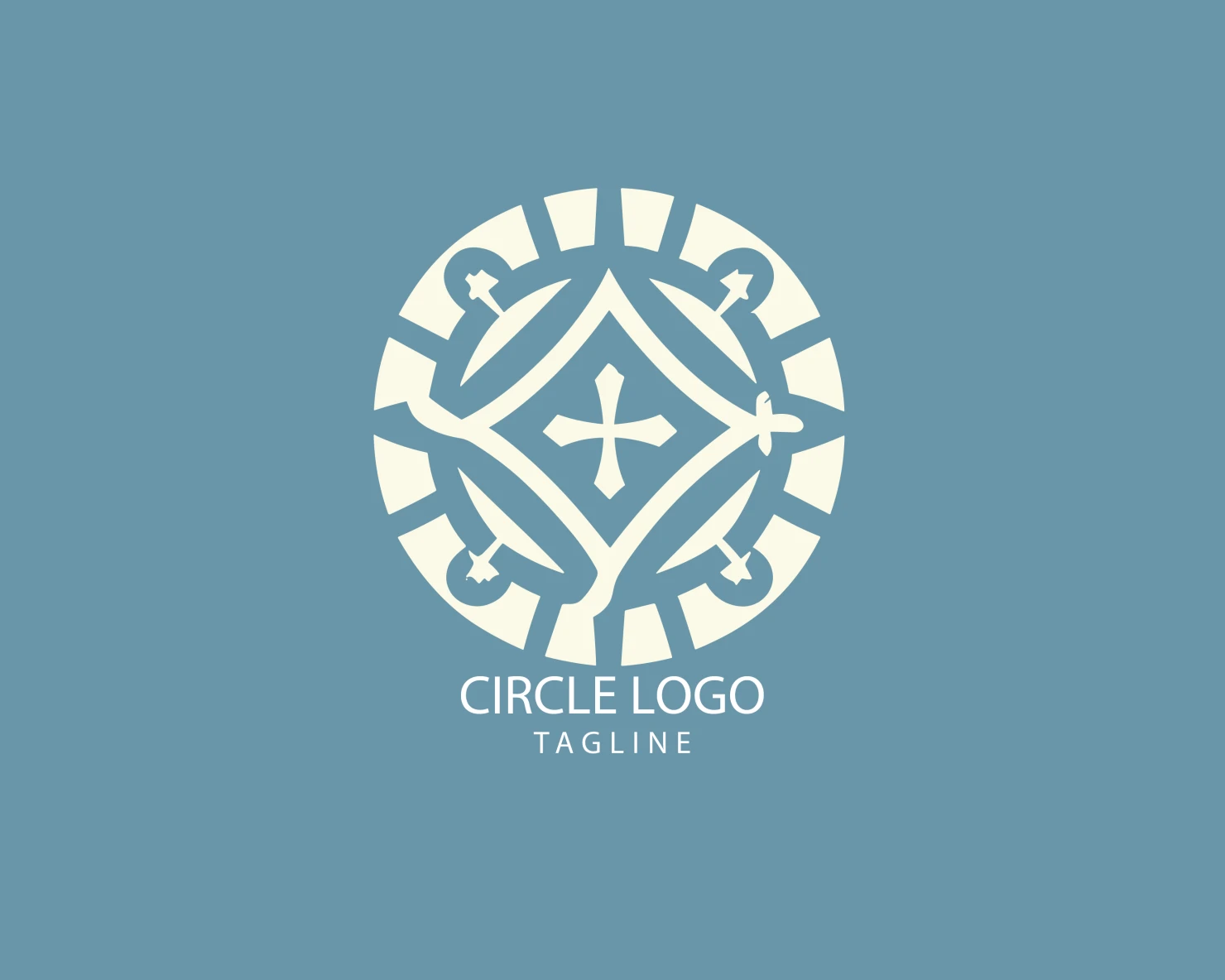 Circle customizable logo set design #38726