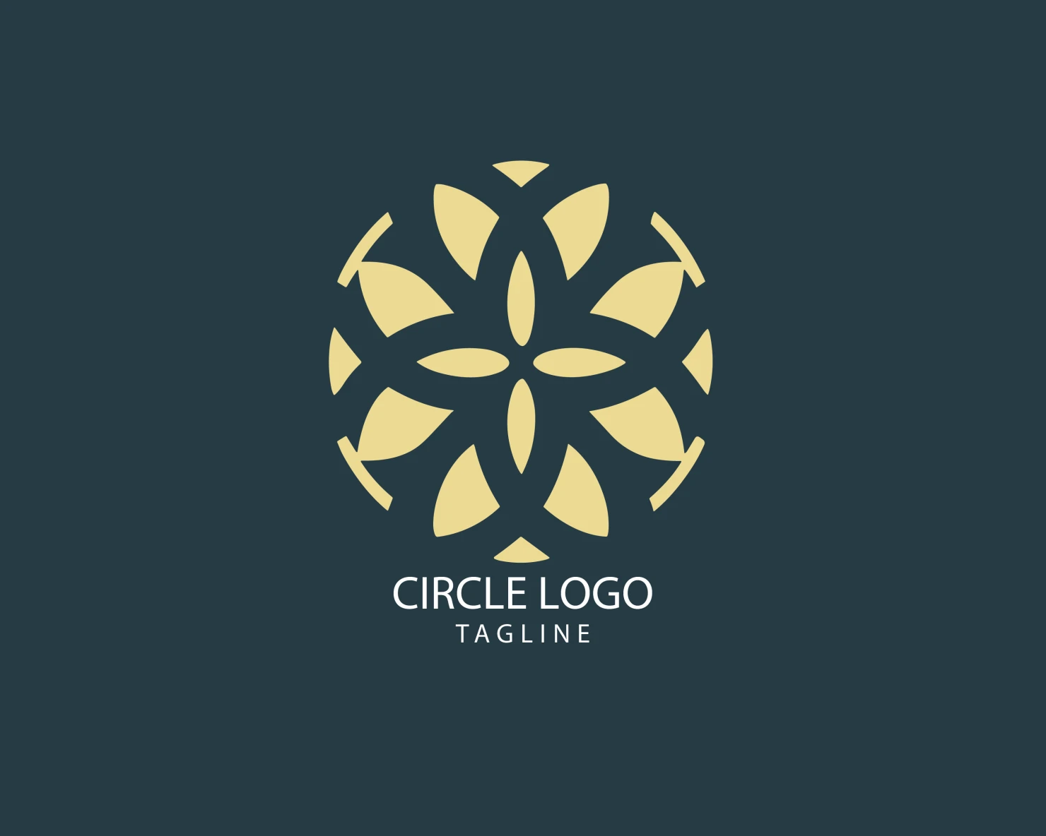 Circle customizable logo set design #38728