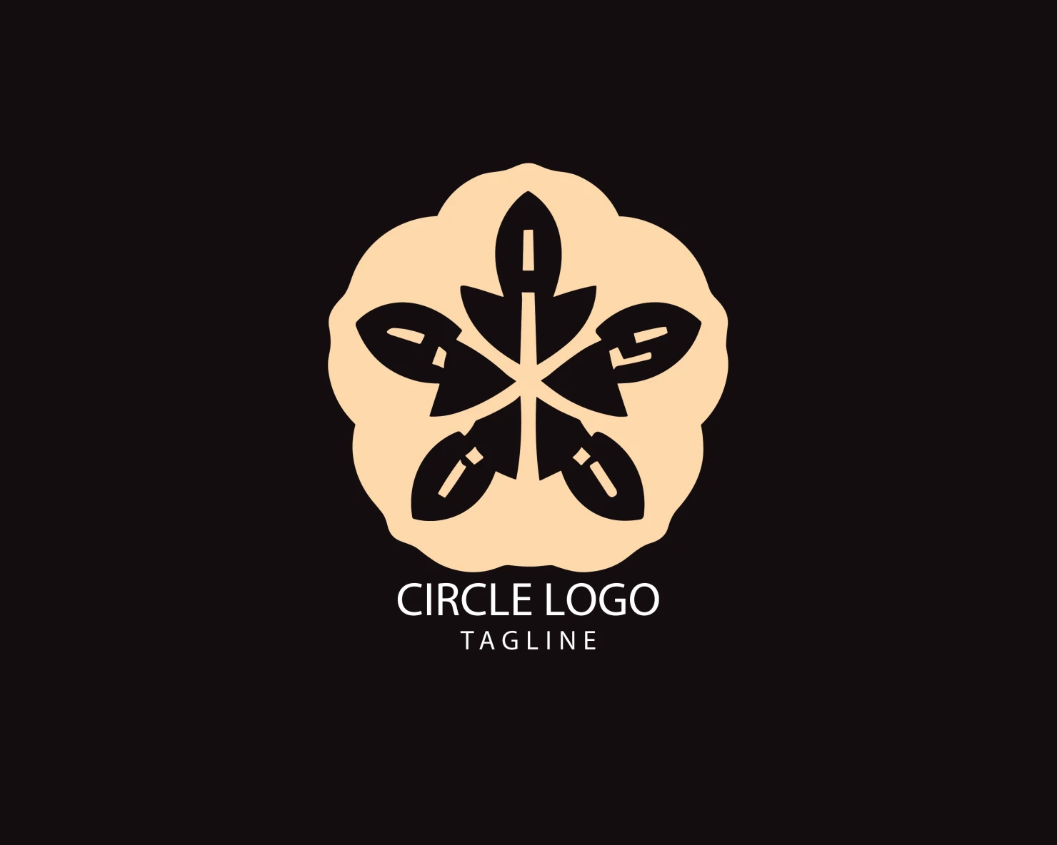 Circle customizable logo set design #38735