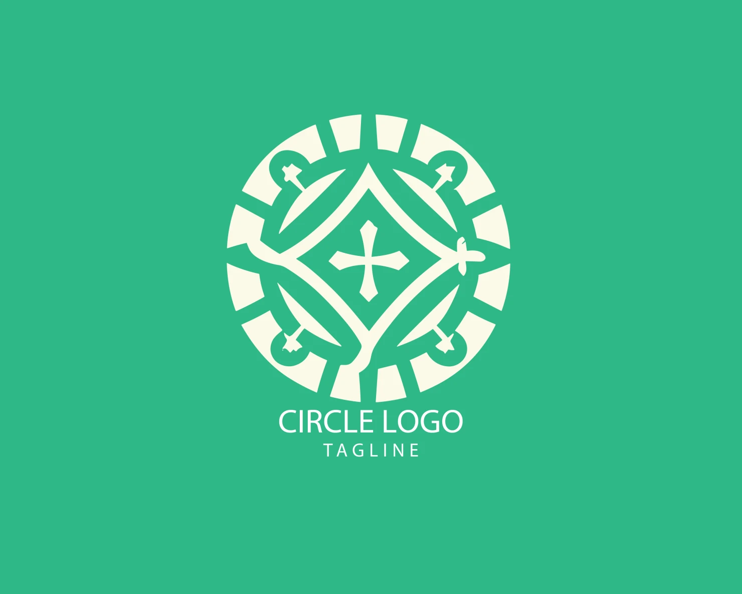 Circle customizable logo set design #38737