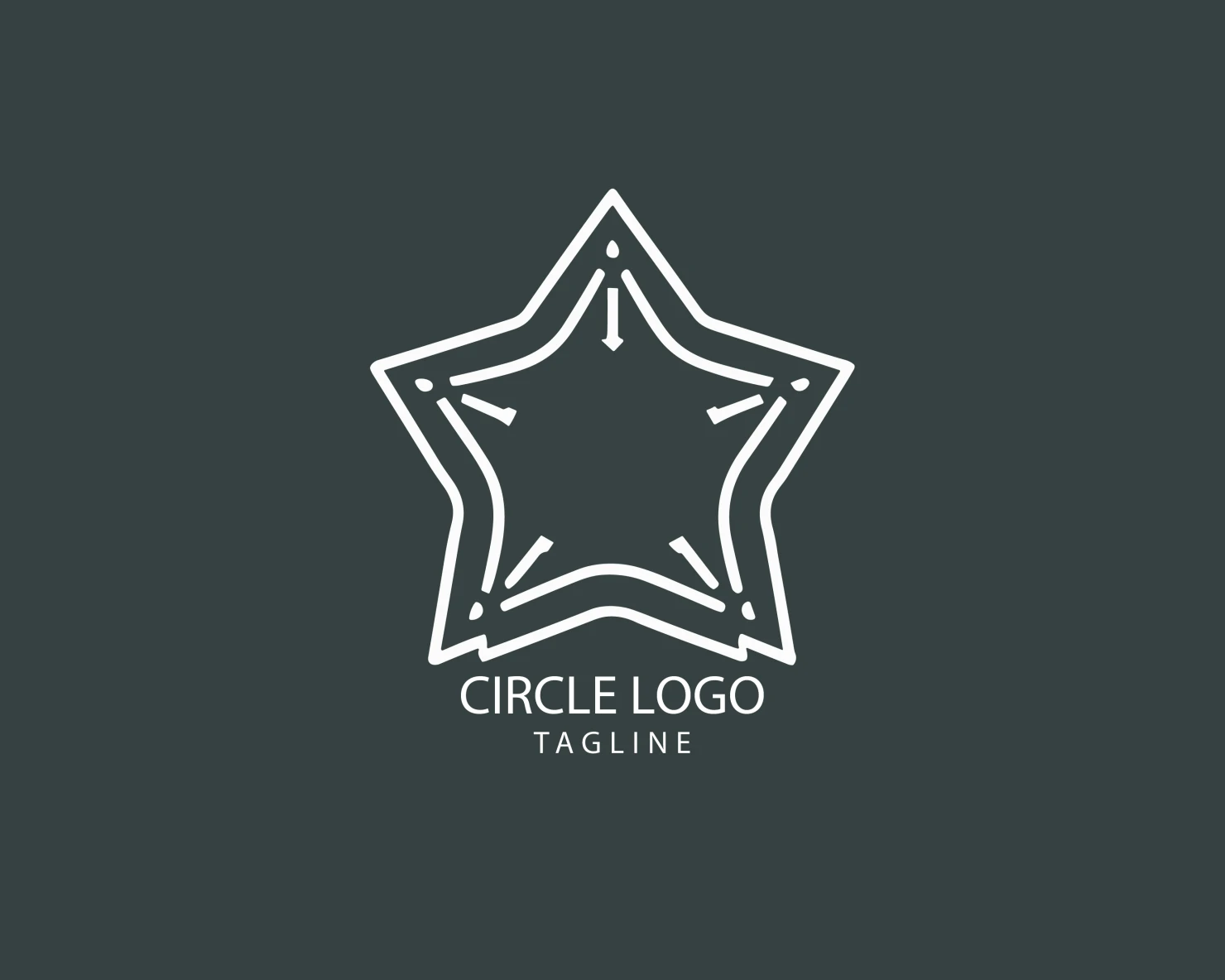 Circle customizable logo set design #38738