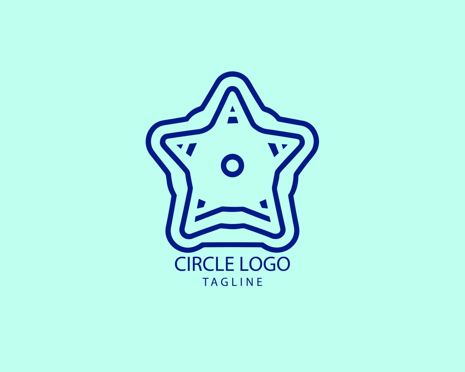 Circle customizable logo set design #38740