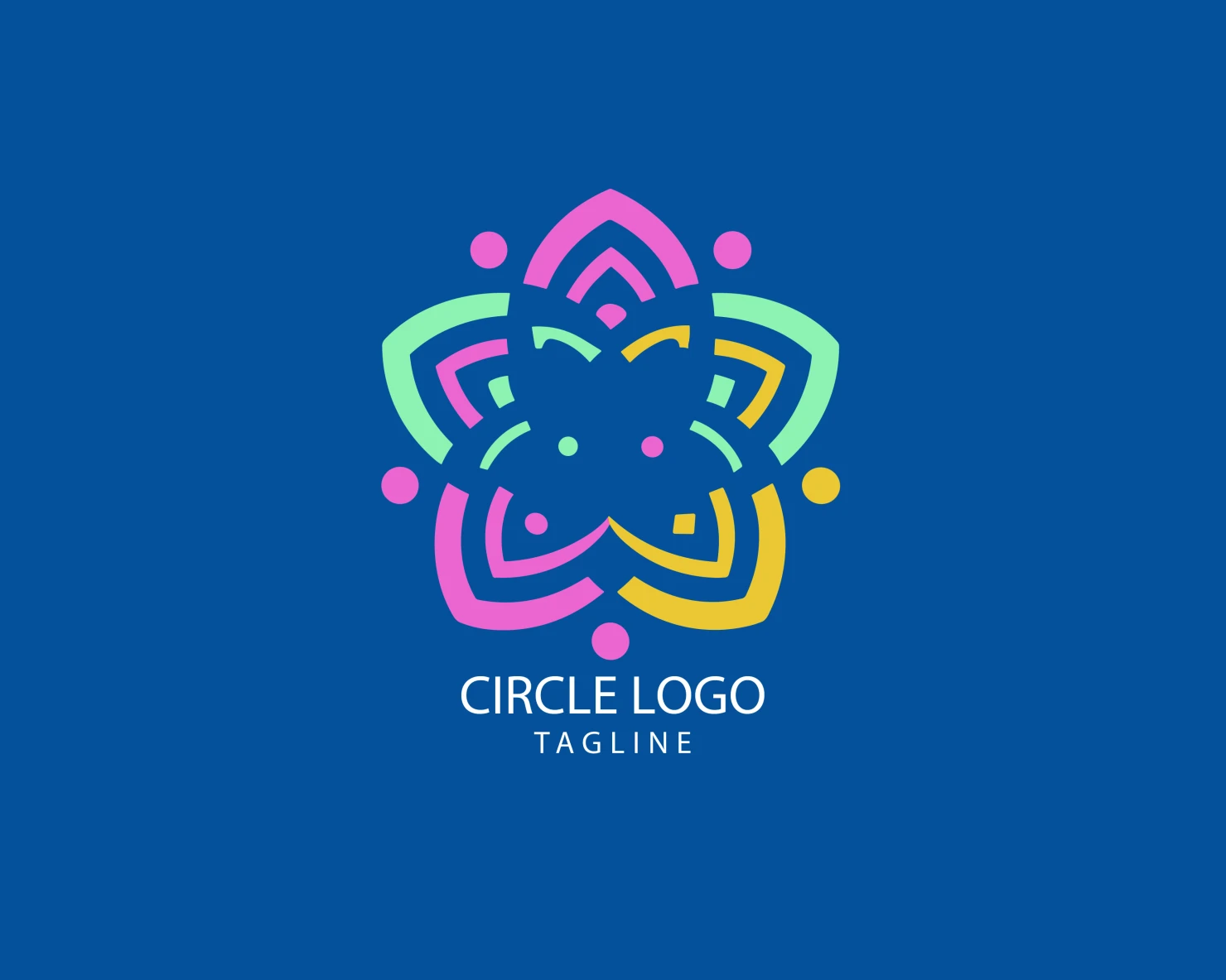 Circle customizable logo set design #38741