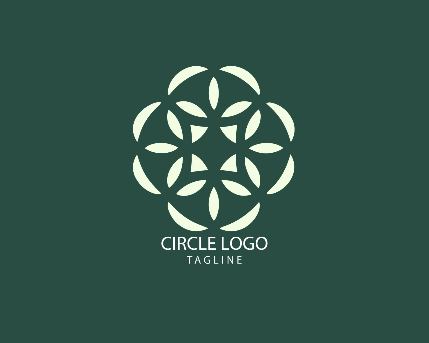 Circle customizable logo set design #38742